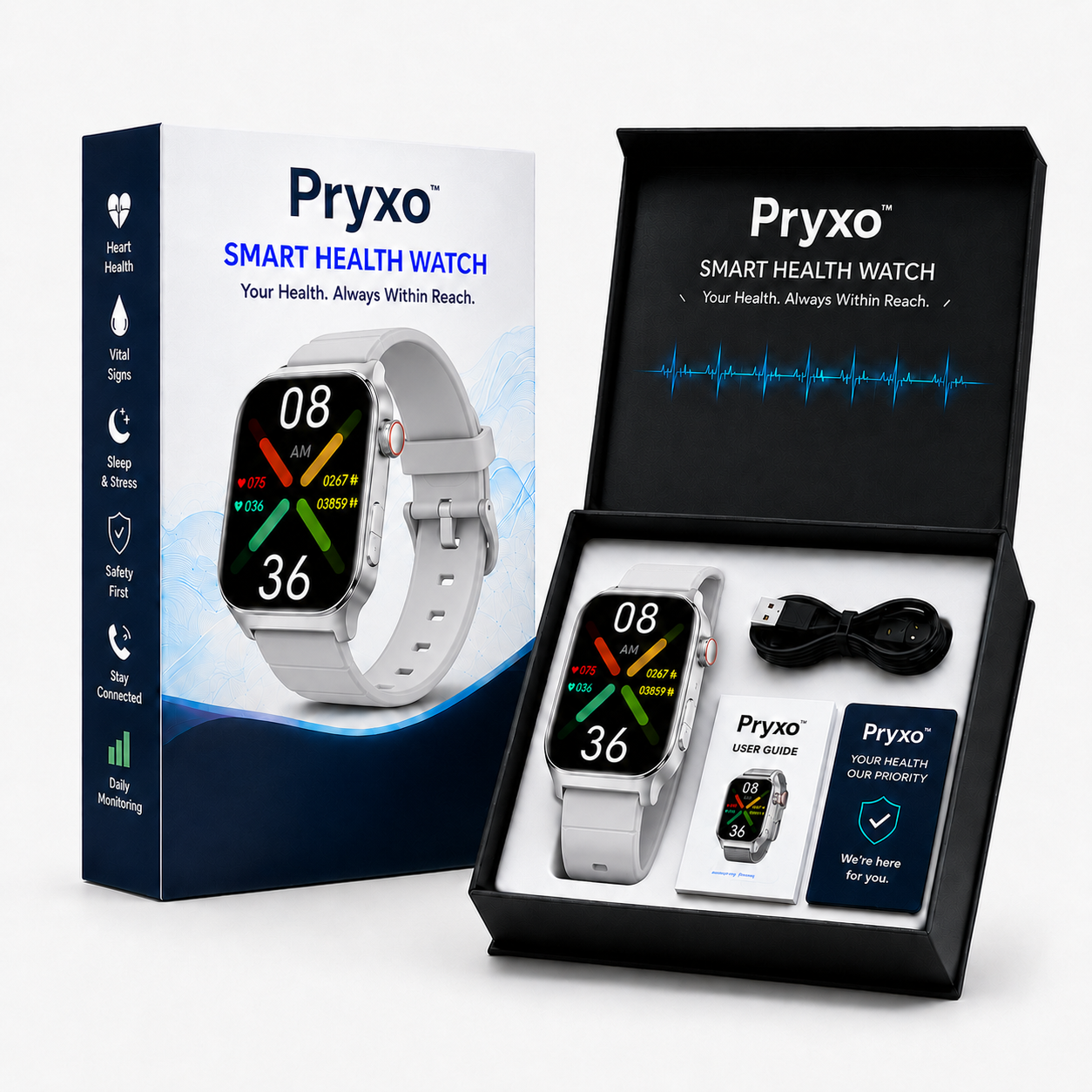 🔥 Order Today: Free Replacement Watch Strap !Pryxo™ Standalone 4G Smart Watch with Automatic Fall Detection + GPS Location + Health Monitoring