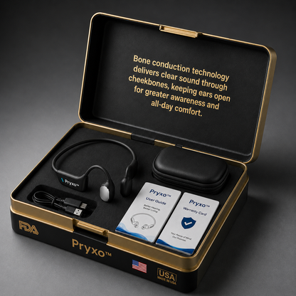 🔥 Final 2 Hours : Only Limited Stock Left🏆Pryxo™ Bone Conduction Smart Hearing Headphones （Mayo Clinic Recommended）